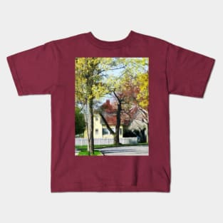 Spring - Spring Begins in the Suburbs Kids T-Shirt